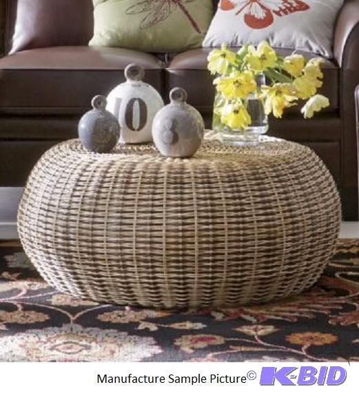 Rattan Coffee Table -&nbspWarm, organic coff...
