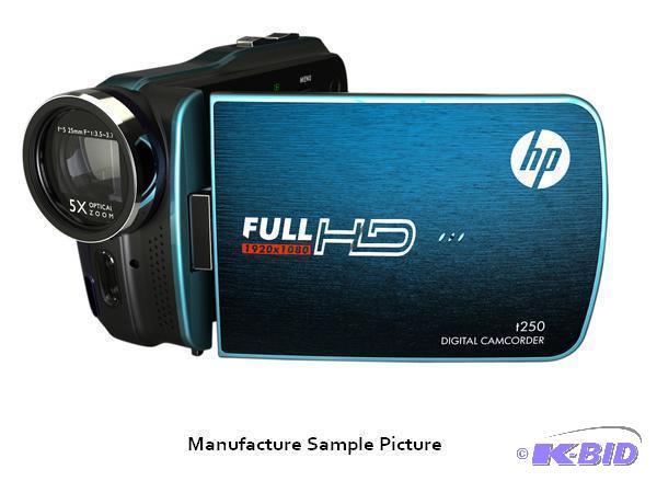 HP Digital Camcorder - Blue - Model t250 - Fu...