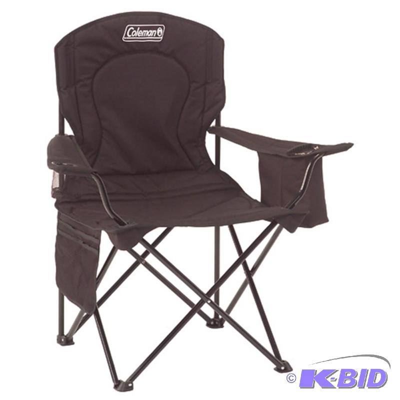 Coleman Folding Chair - Black - Built-in arm ...