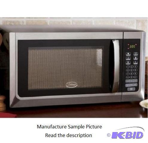 Ginnys Stainless and Black Microwave Oven - M...