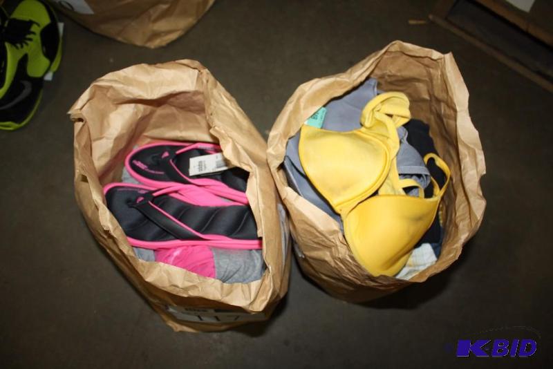 lot 117 image: Bag Lot of (2) Including Adidas Flip-Flops Under Garments And More.