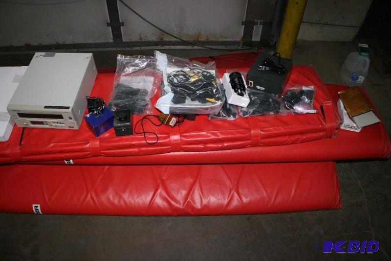 lot 127 image: Surveillance Lot Including Sanyo CCD Video Camera VEC3600 Panasonic AG-1070DCP Color TFT LCD Moni