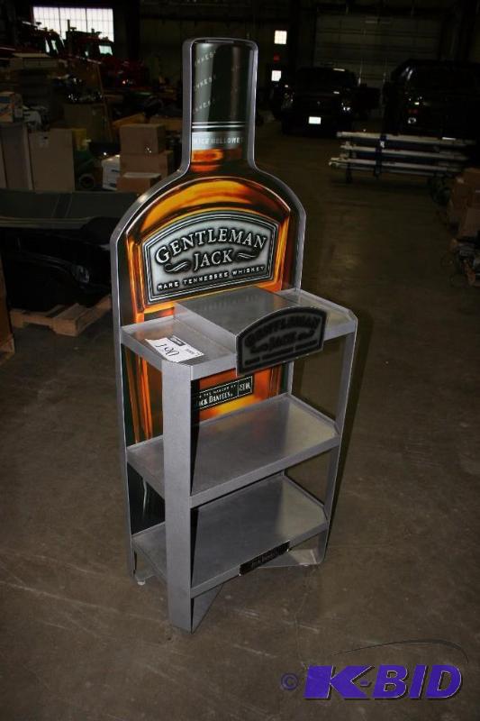 lot 190 image: Gentleman Jack Bottle Shelf, 48x15x66.