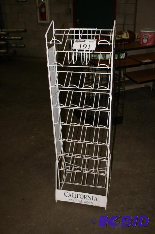 lot 191 image: Bottle Rack, 16x18x54.
