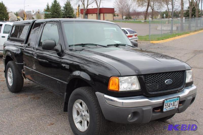 lot 2 image: 2002 Ford Ranger Pickup Truck 166,473 Miles Plate 554 ACJ 4 Door Cab XLT Back Seats Power Lock