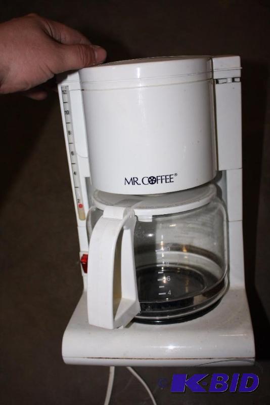 lot 217 image: Lot of (2) Including (1) Mr Coffee Brand Coffee Maker, 10x8x12 and (1) Toaster, 10x6x7.