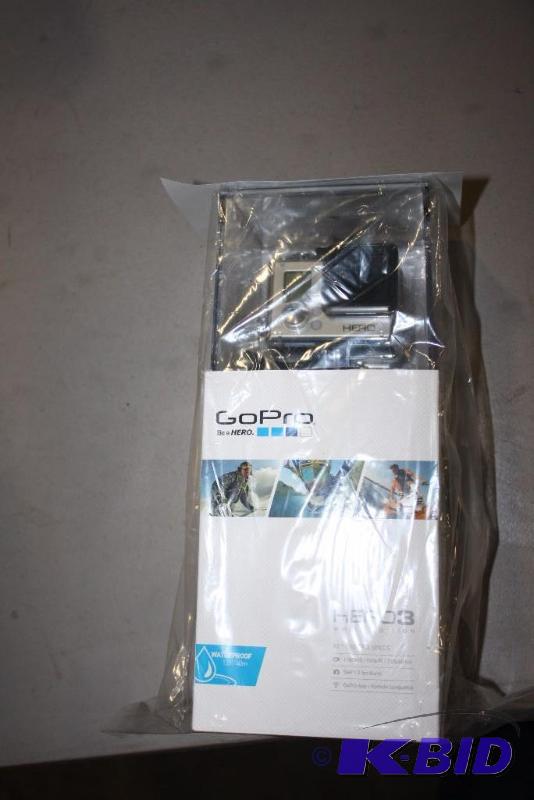 lot 226 image: HERO3 White GoPro Waterproof Camera, 1080p30, 720p60 FPS, 5MP, Built in Wifi.