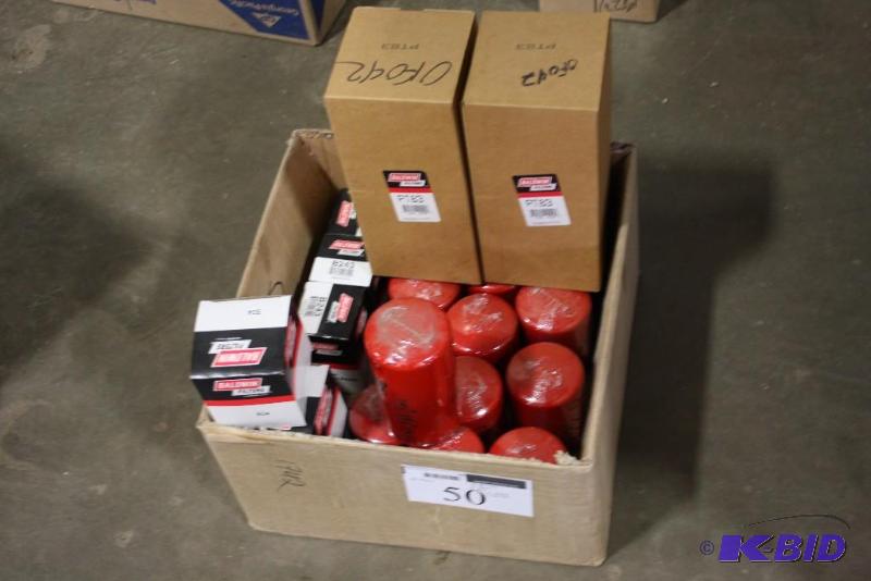 lot 50 image: Lot of (21) Oil Filters Including Types BF364 (12)  B34 (3) B243 (3) PT83 (2) BT339 (1).