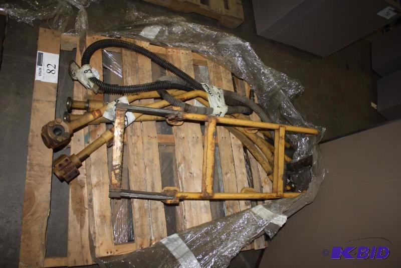 lot 82 image: Pallet Lot of Miscellaneous Hydraulic Lines & Metal Ladder.