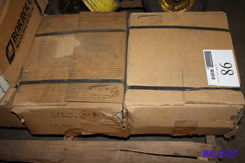 lot 86 image: Box Lot of (2) Borroughs Shelving Pieces app. 60 ct.