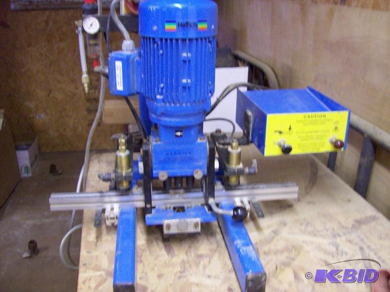 lot 2 image: Hettich Drill Press for drilling hinges for c...