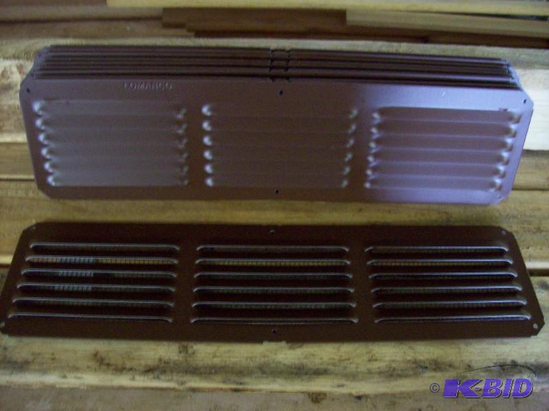 lot 31 image: 10 Lumanco 16 x 4 soffet vent, brown finish w...