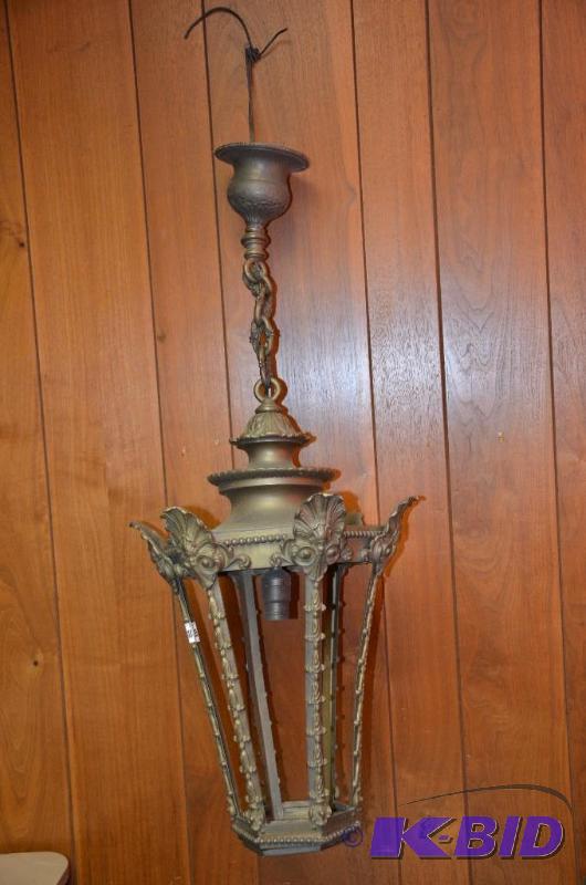 lot 20 image: Large Tall&nbspAntique Ceiling hanging orn...
