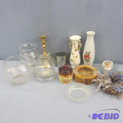 Candleholders, Vases