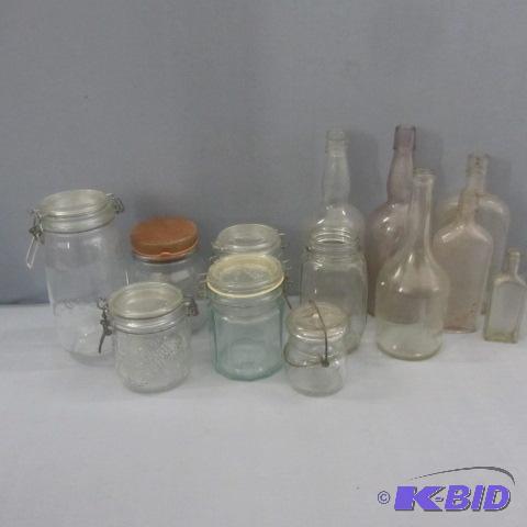 Vintage Bottles, Jars