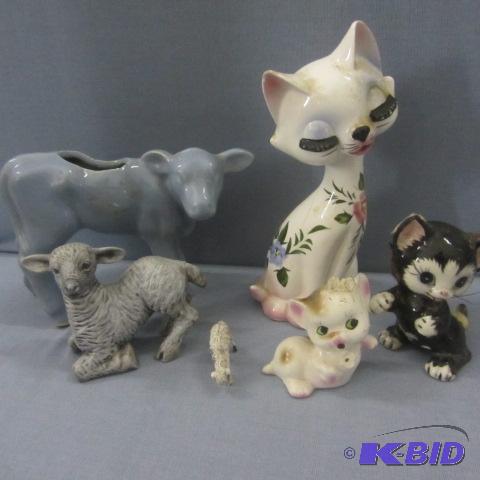 Vintage Ceramic Cats & Cows