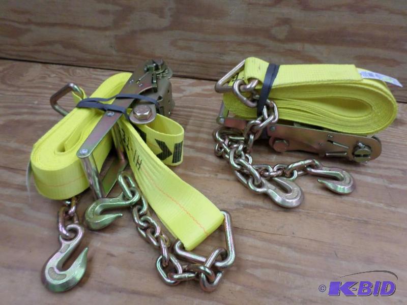 (2) New Keeper 3&quotx30ft 15000# Ratchet St...