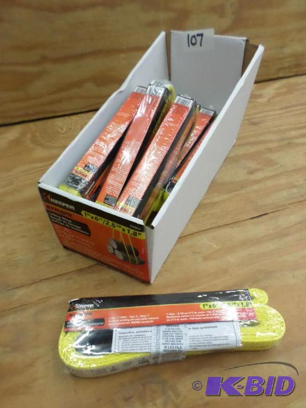 (8) New Keeper 1&quotx6ft Lifting Straps...
