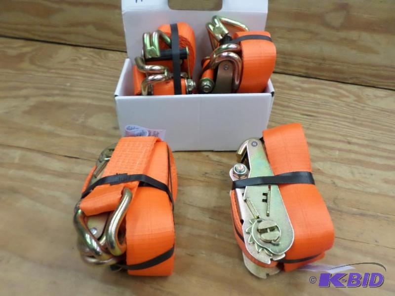 (4) New Keeper 16ft 3333# Ratchet Straps...