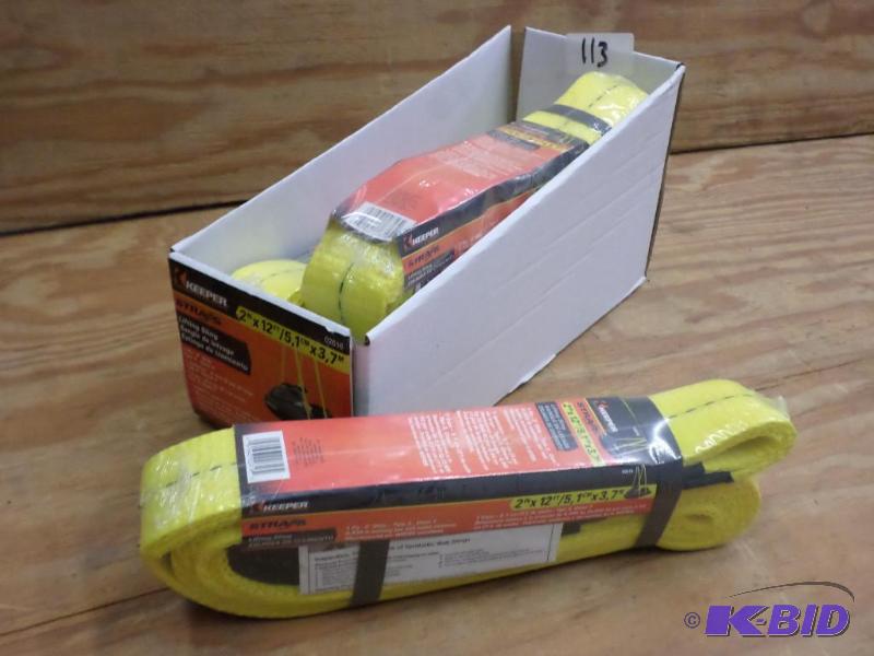 (4) New Keeper 2&quotx12ft Lifting Straps...