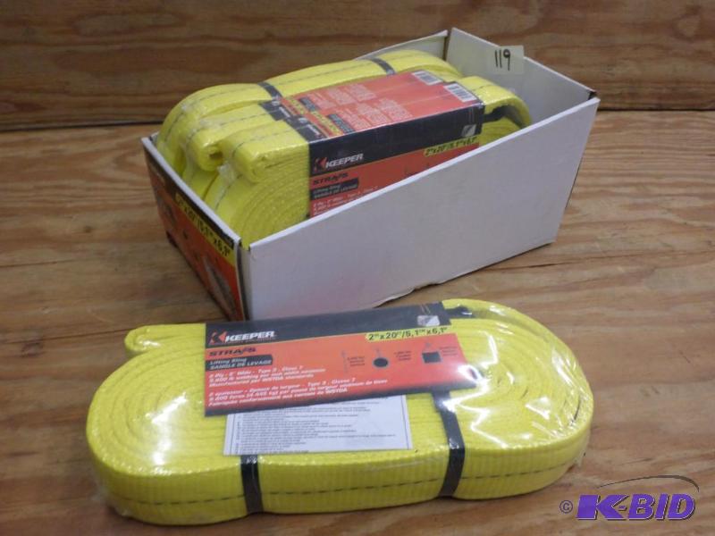 (4) New Keeper 2&quotx20ft Lifting Straps...