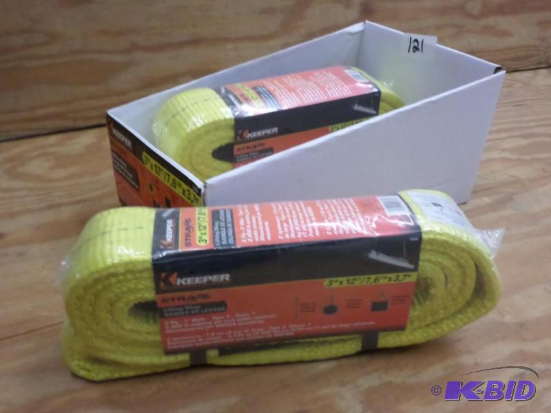(2) New Keeper 3&quotx12ft Lifting Straps...