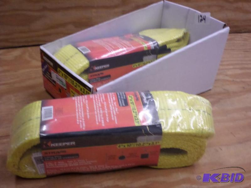 (2) New Keeper 4&quotx10ft Lifting Straps...