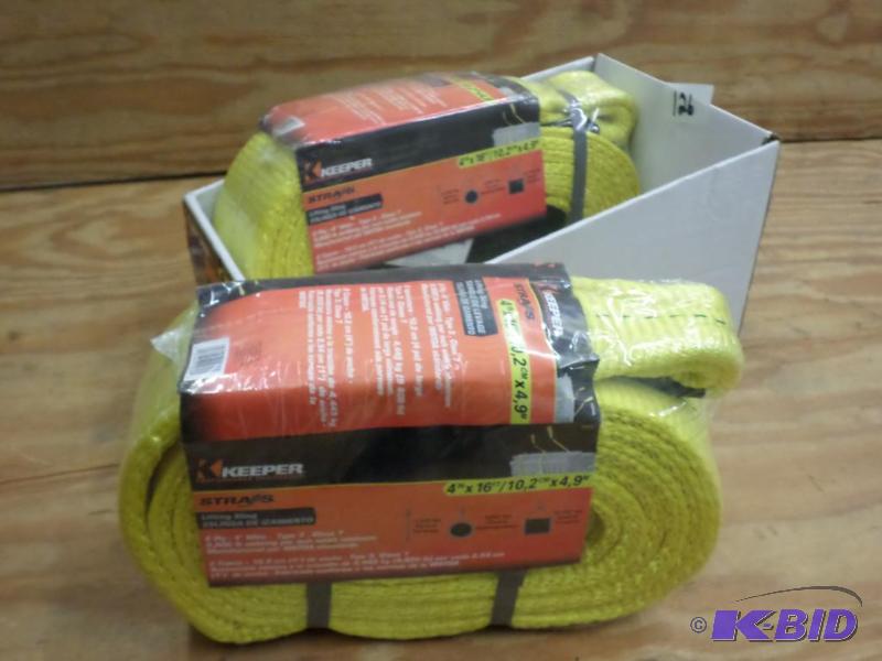 (2) New Keeper 4&quotx16ft Lifting Straps...