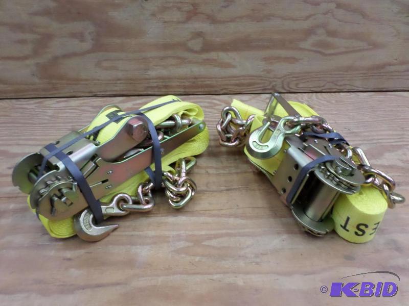 (2) New Keeper 30ft 15000# Ratchet Straps...