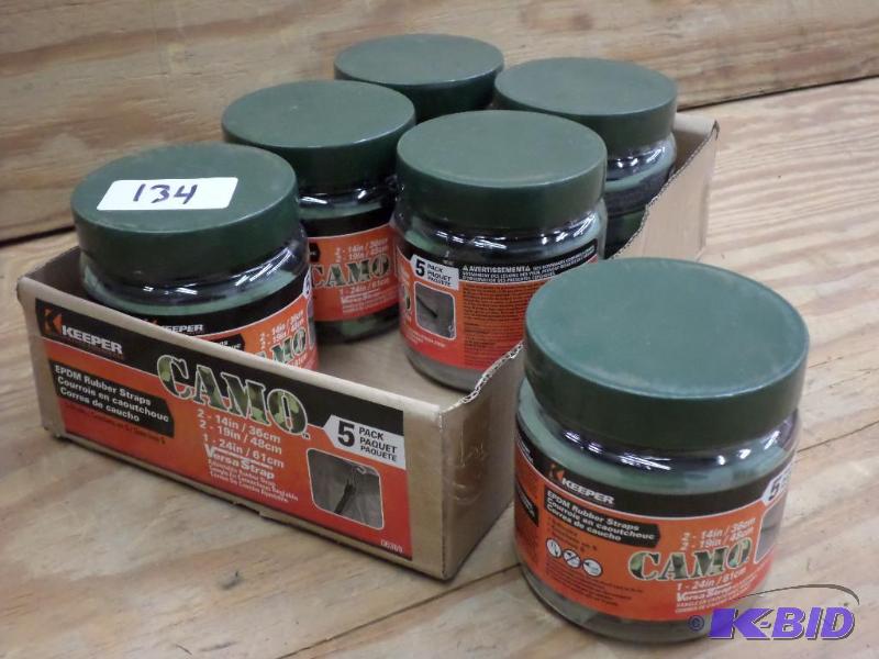 (6) New Keeper 5-Packs Of Assorted Length Rub...
