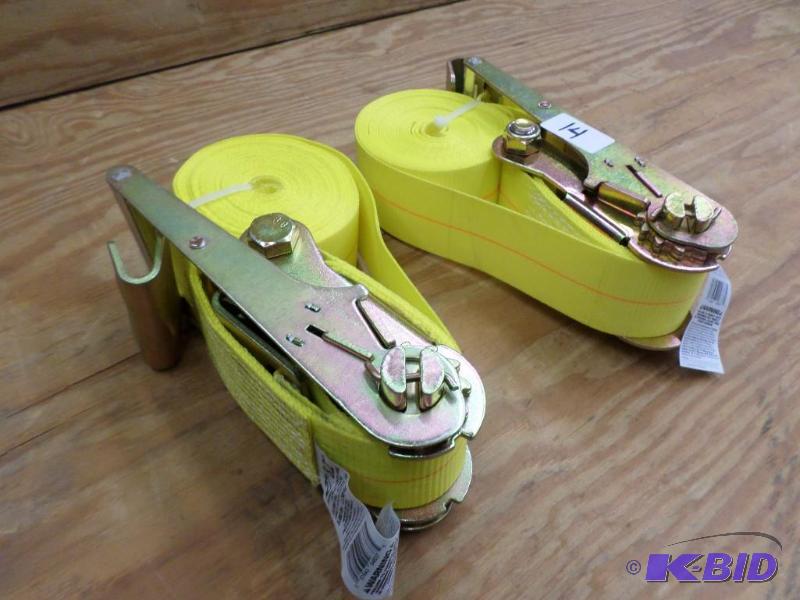 (2) New Keeper 27ft 15000# Ratchet Straps...
