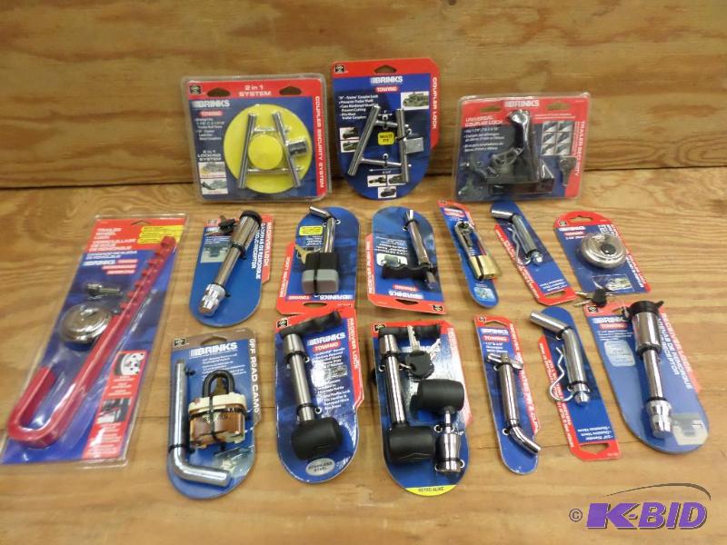Large Lot Of New Brinks Hitch Locks, Trailer ...