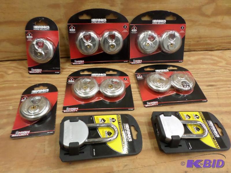 Box Of New Brinks Stainless Steel Locks...