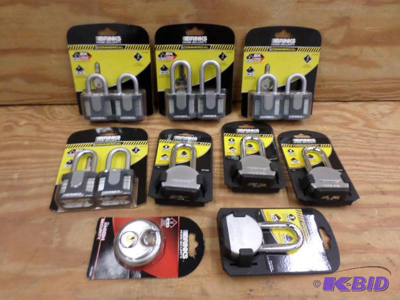 Box Of New Brinks Stainless Steel Locks...