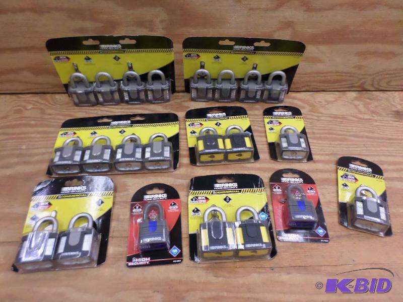 Box Of New Brinks Commercial Locks...