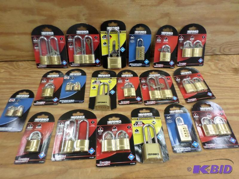 Box Of New Brinks Brass Locks...