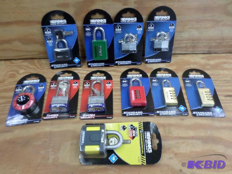 Box Of New Brinks Locks, Assorted...