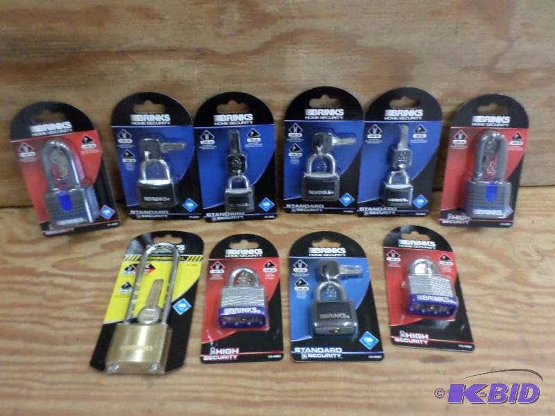 Box Of New Brinks Locks, Assorted...
