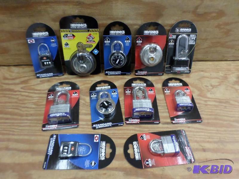 Box Of New Brinks Stainless Steel Locks...