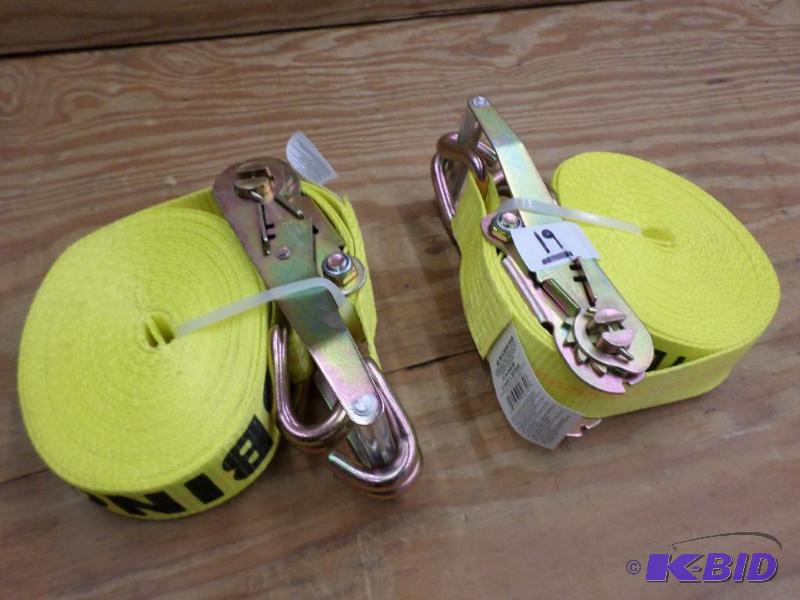 (2) New Keeper 30ft 10000# Ratchet Straps...