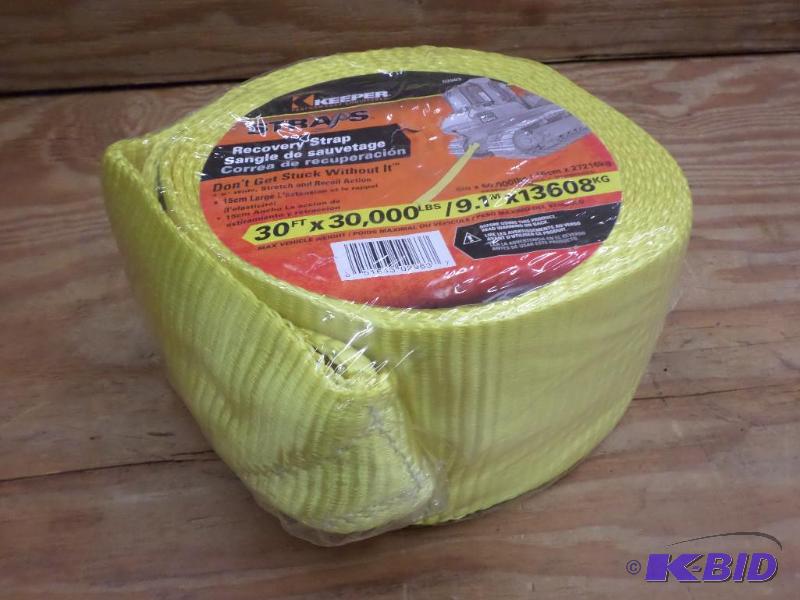 (1) New Keeper 6&quotx30ft 30000# Recovery S...