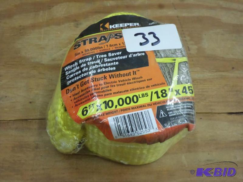 (1) New Keeper 6ft 10000# Winch Strap...
