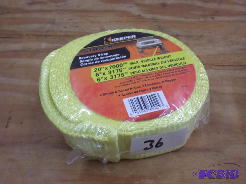 (1) New Keeper 20ft 7000# Recovery Strap...