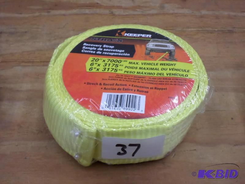 (1) New Keeper 20ft 7000# Recovery Strap...