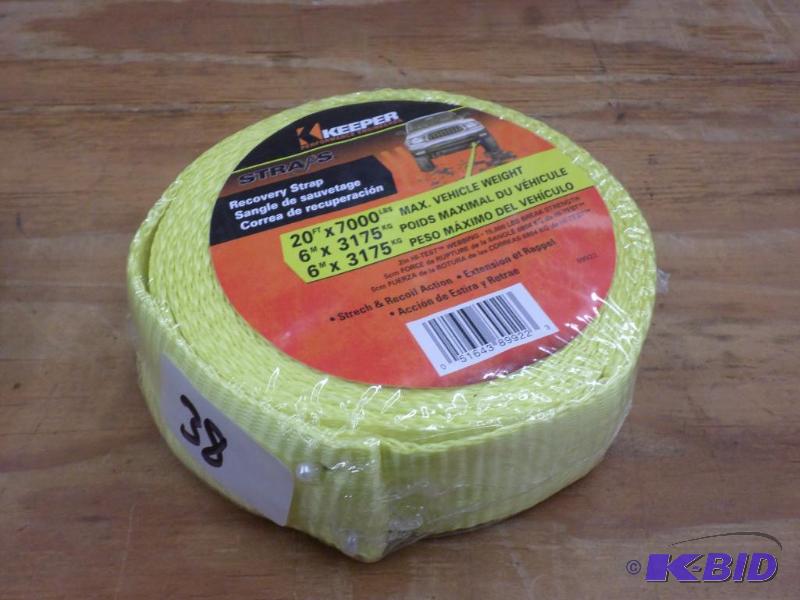 (1) New Keeper 20ft 7000# Recovery Strap...