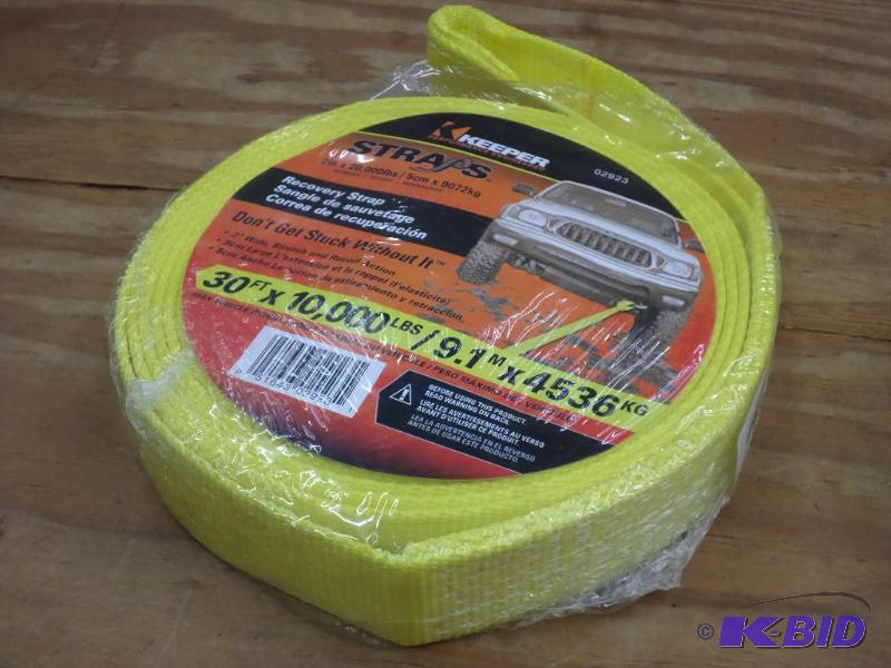 (1) New Keeper 30ft 10000# Recovery Strap...