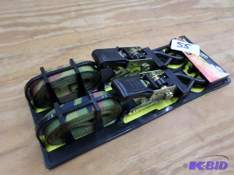 (2) New Keeper 12ft 500# Ratchet Straps...