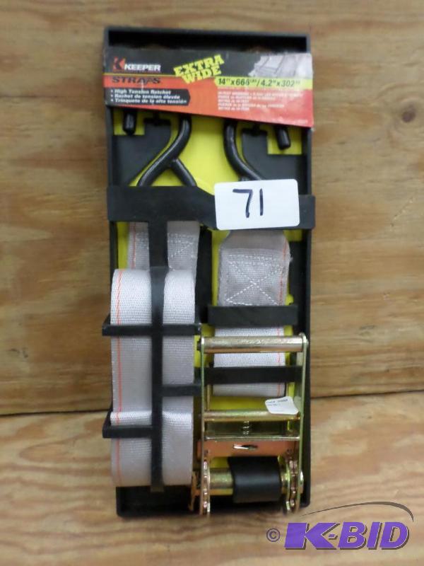 (1) New Keeper 14ft 666# Ratchet Strap...