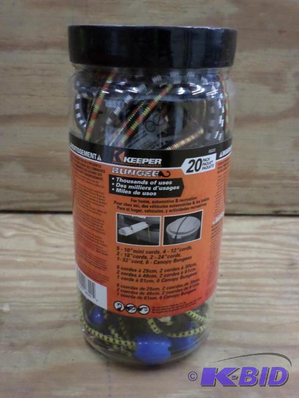 New Keeper 20-Pack Of Assorted Length Bungee ...