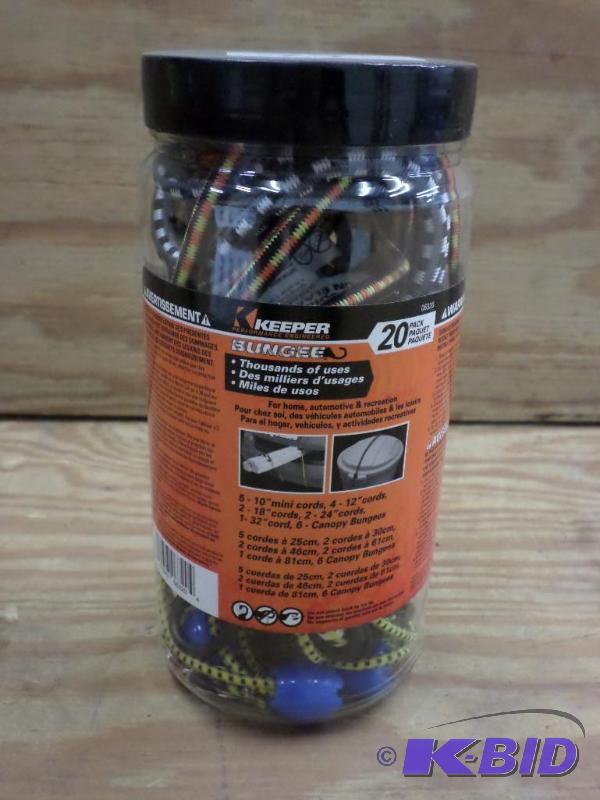New Keeper 20-Pack Of Assorted Length Bungee ...